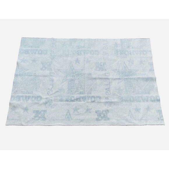 Vintage 90s Dallas Cowboys Blanket Throw Football 63"x43" Tailgate Bedding Decor - Picture 3 of 8